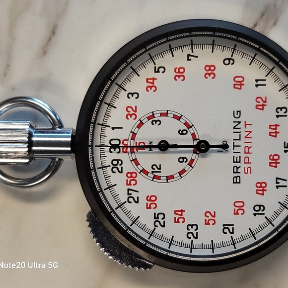 Breitling Sprint 1/10 Swiss Made Mechanical Vintage Wind Up Stopwatch